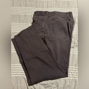 Johnnie O West Coast Prep Chinos Khaki Pants Straight Flat Mens Size 35x32 Gray